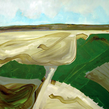 Jigsaw Of Chalk. Oil on Linen 20 x 20in