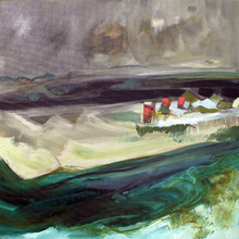 Tidal Inlet, Nr Mallaig. Oil on Linen 16 x 16in